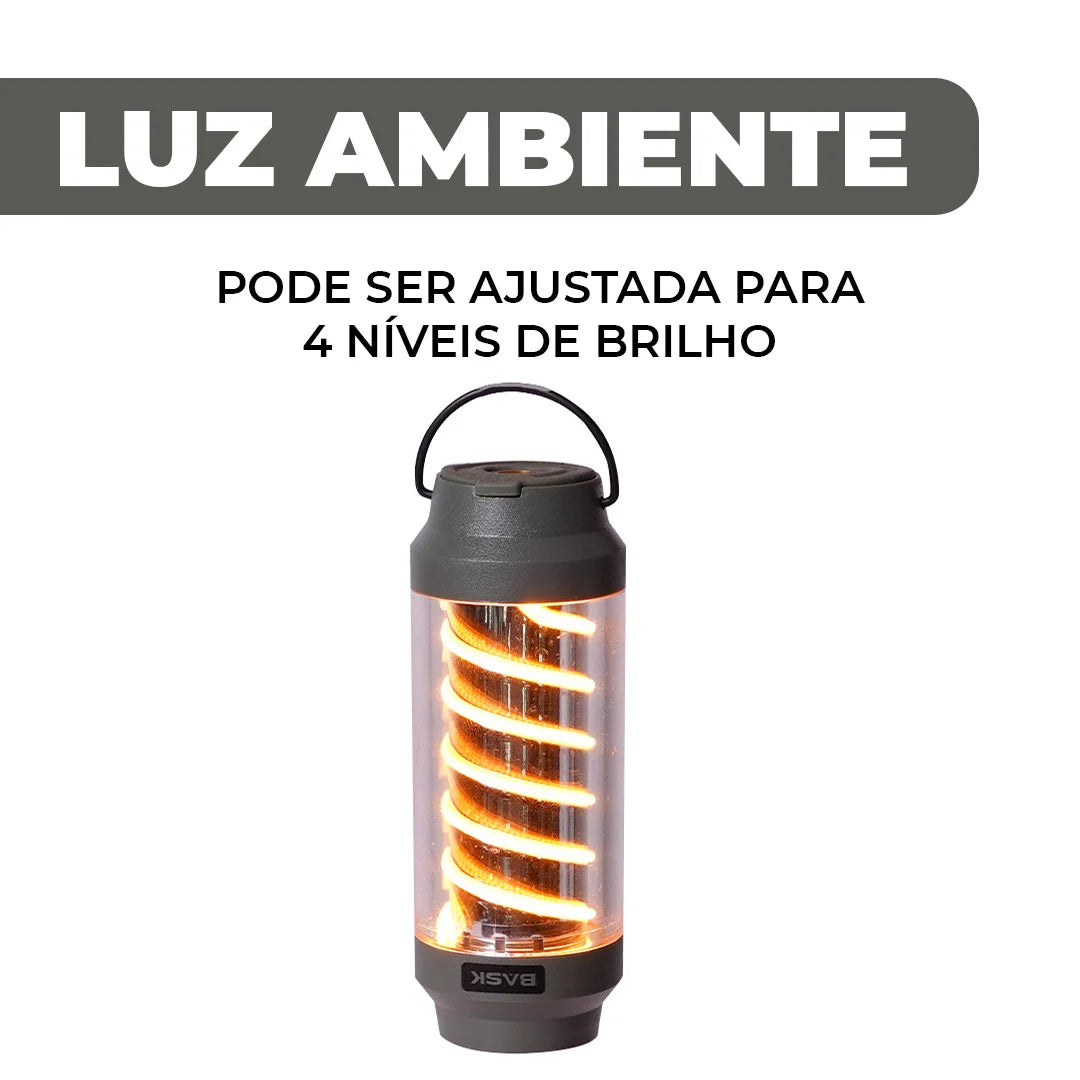 Luminária Espiral Portátil de LED - BASK