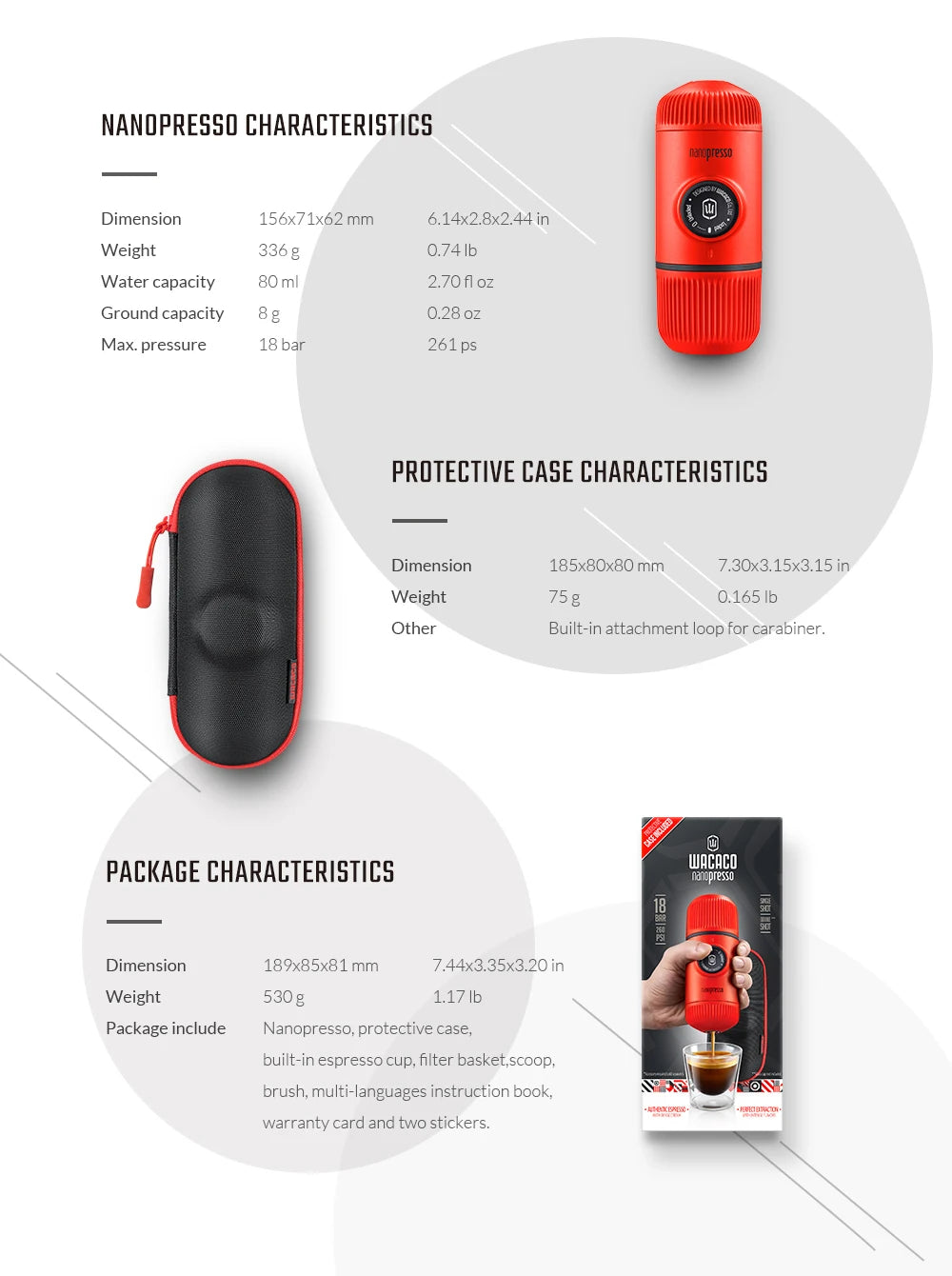 Cafeteira Portátil Nanopresso - WACACO