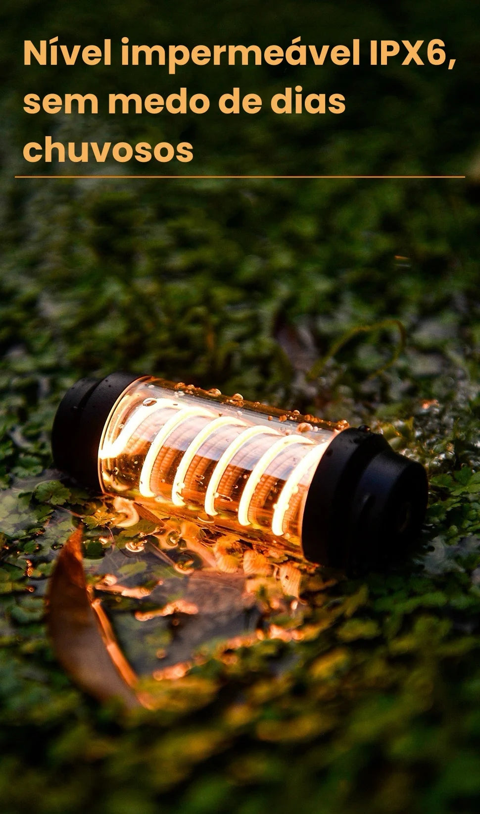 Luminária Espiral Portátil de LED - BASK