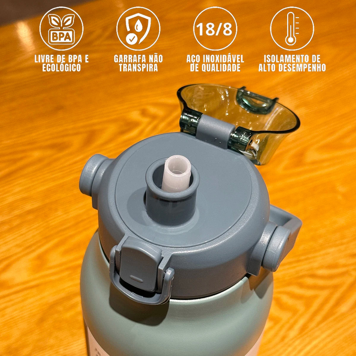 Garrafa Térmica de 1,7 Litros em Inox - MODUS