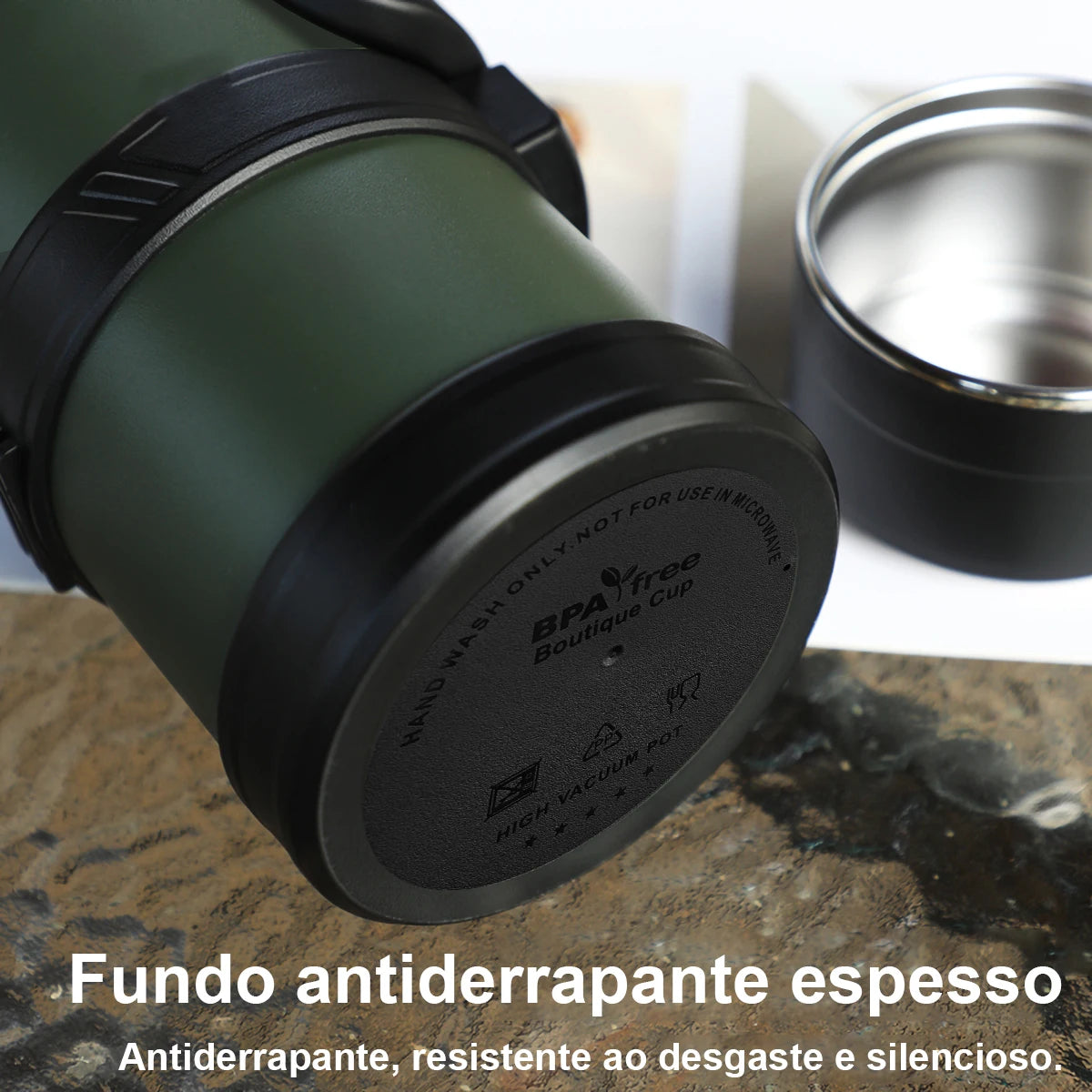 Garrafa Térmica Grande de 2.4 Litros Isolada a Vácuo - MODUS