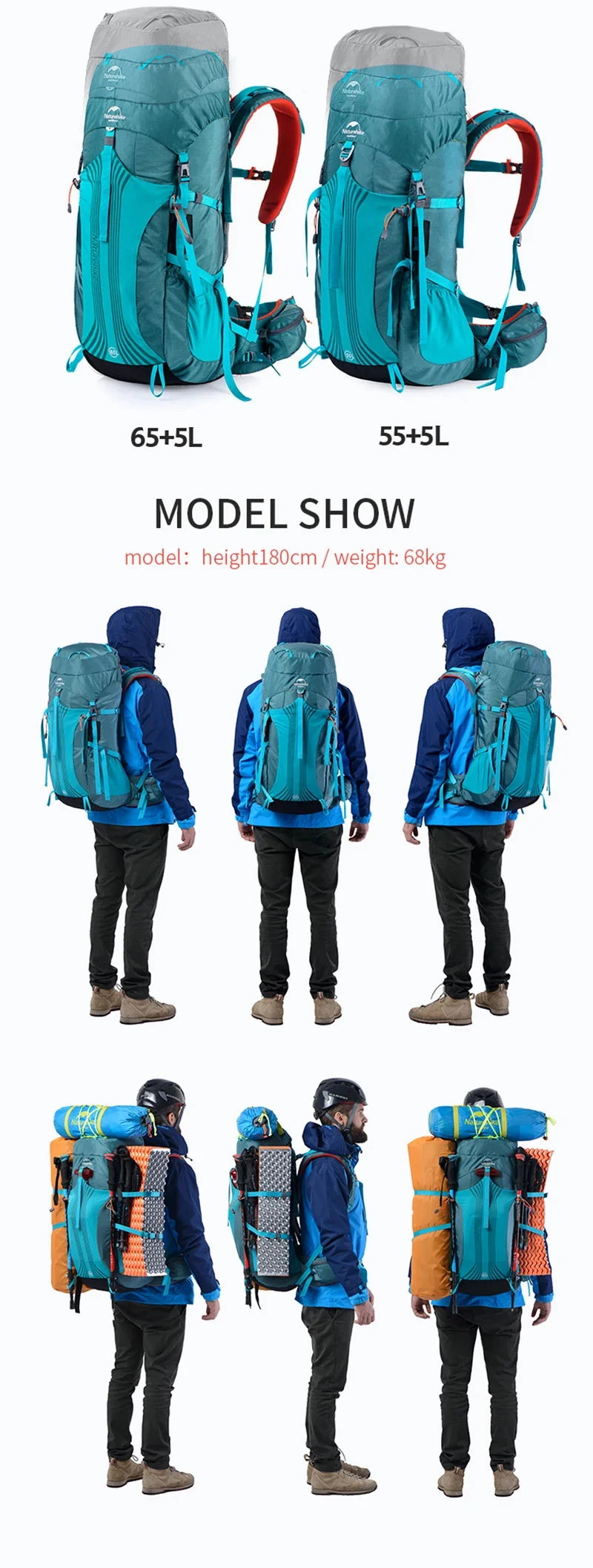 Mochila Could Path 55L - Naturehike
