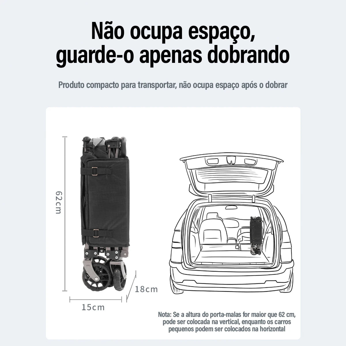 Carrinho Portátil Multiuso 70L - MODUS