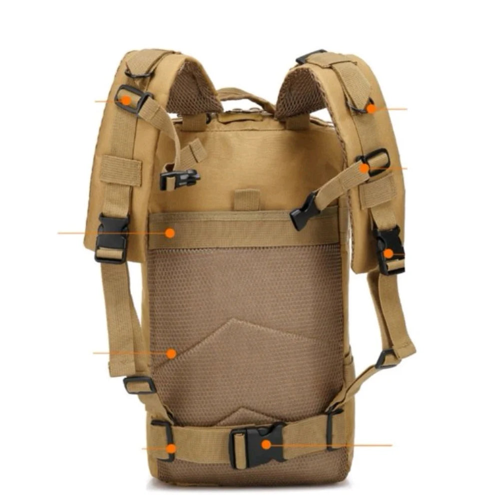 Mochila Tatica Reforçada Militar 30L