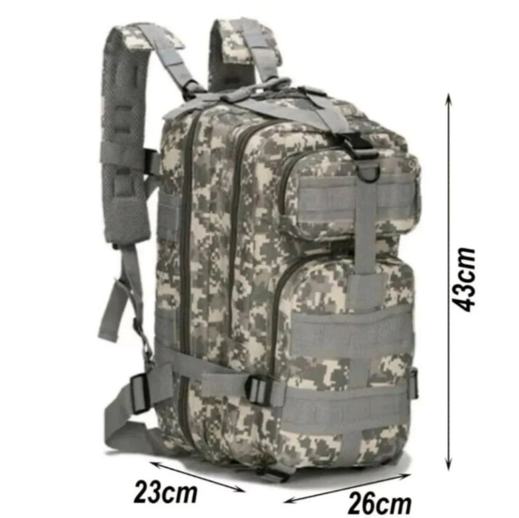 Mochila Tatica Reforçada Militar 30L